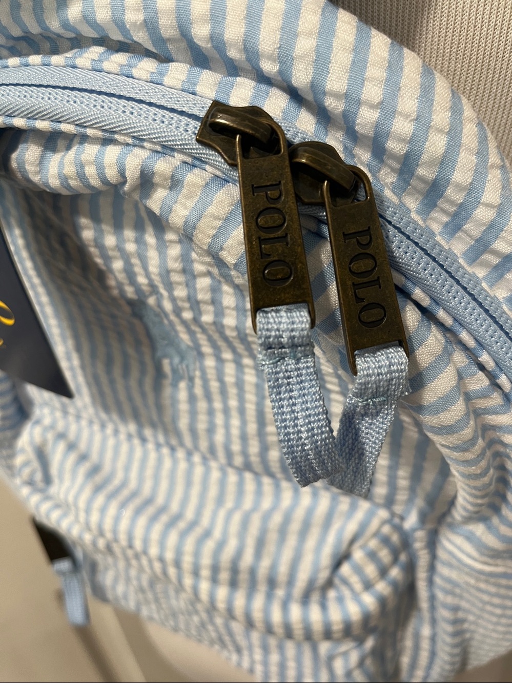 NWT POLO RALPH LAUREN MINI SEERSUCKER BACKPACK - Picture 6 of 7